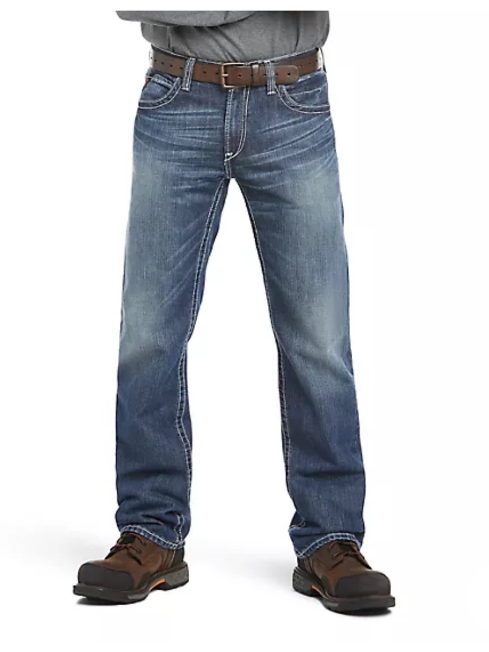 Ariat Men's Relaxed Fit Mid-Rise FR M4 Ridgeline Bootcut Jeans 36 /33 long